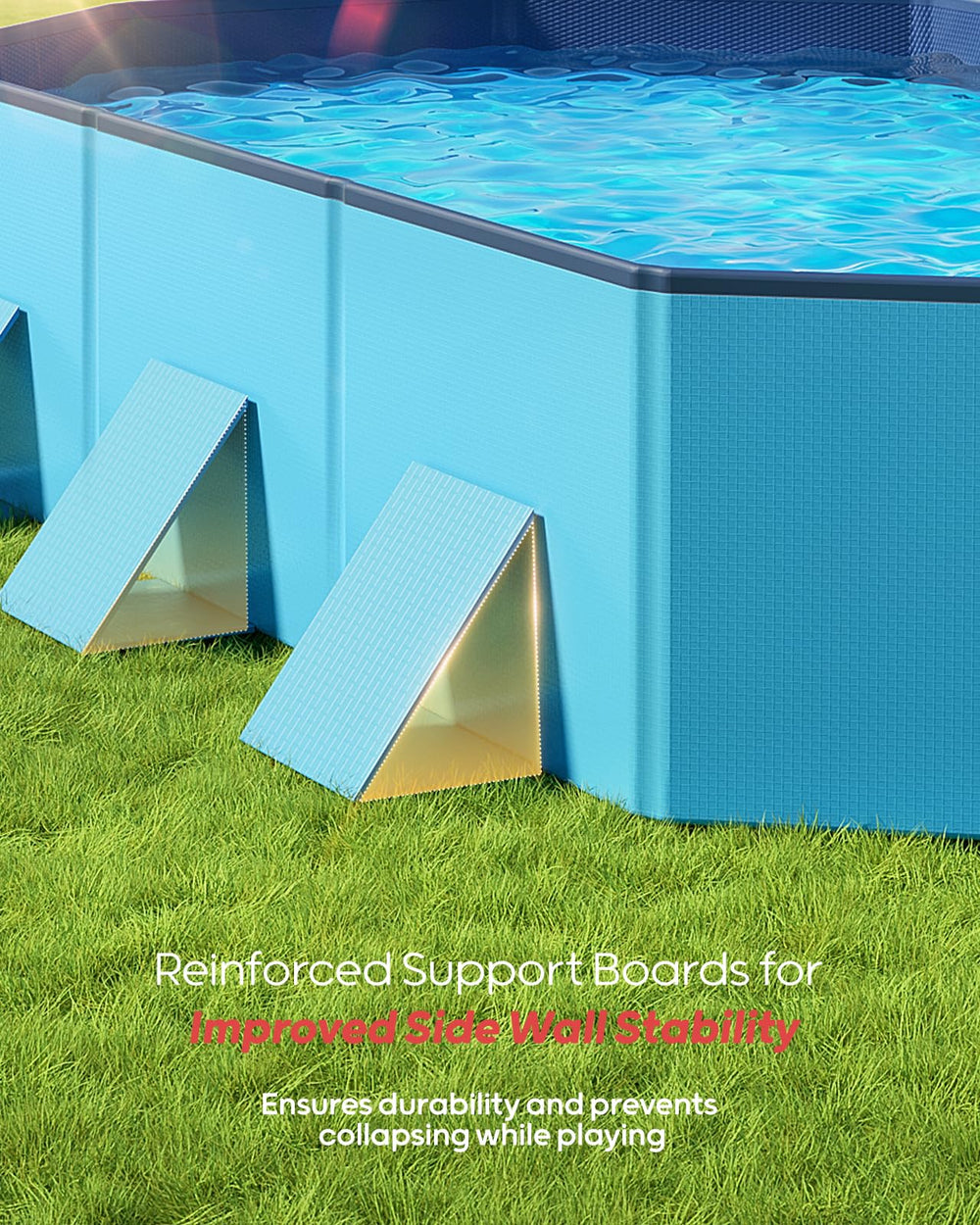 Peteast dog pool durable materials emphasize scratch and tear resistance for long use