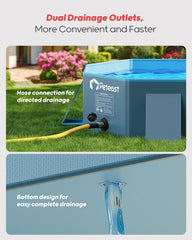 Peteast reinforced sidewalls provide ultra stability during play