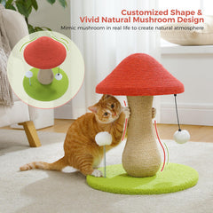 PETEPELA large base mushroom post ensuring stability during scratching sessions