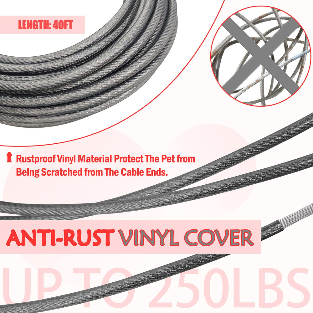Petest 360-degree rotation prevents tangling during walks.