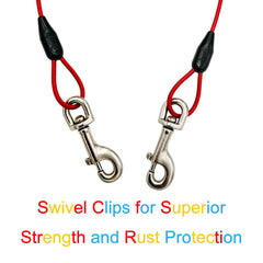 Petest crimp covers guard the cable ends against moisture and wear.