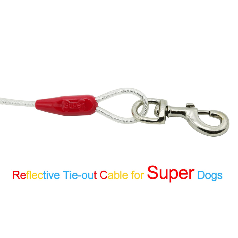 Petest crimp covers protect cable ends from rain and rust.