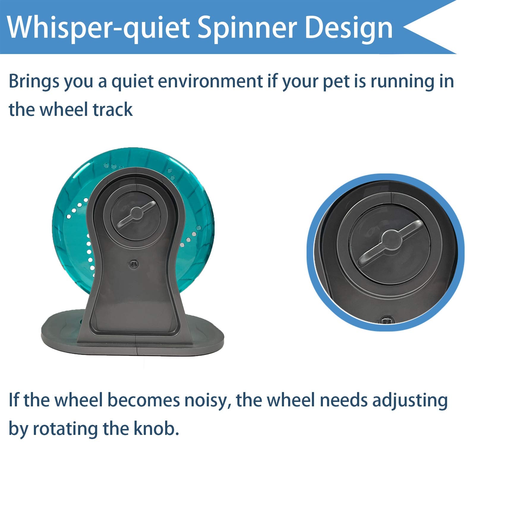 Petest-hamster-wheel-easy-clean design cleans with mild soap and water.
