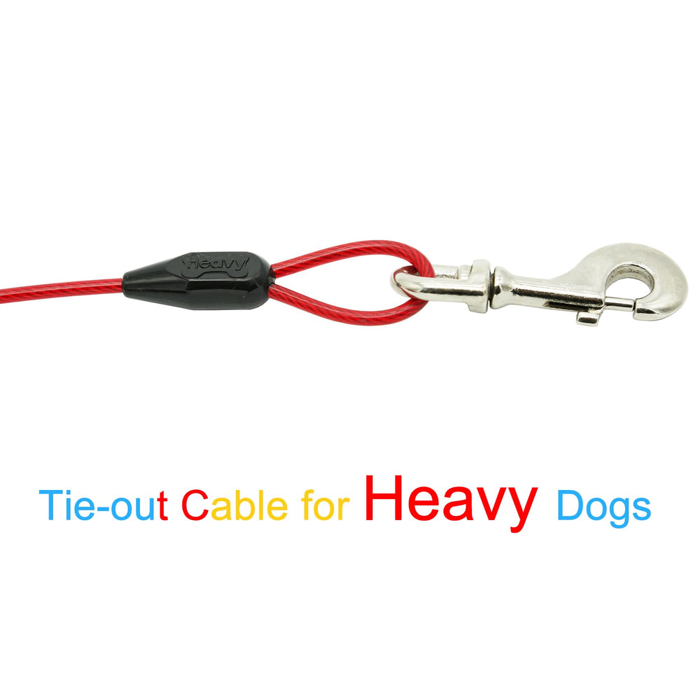 Petest tie-out attached to a post for easy yard anchoring.