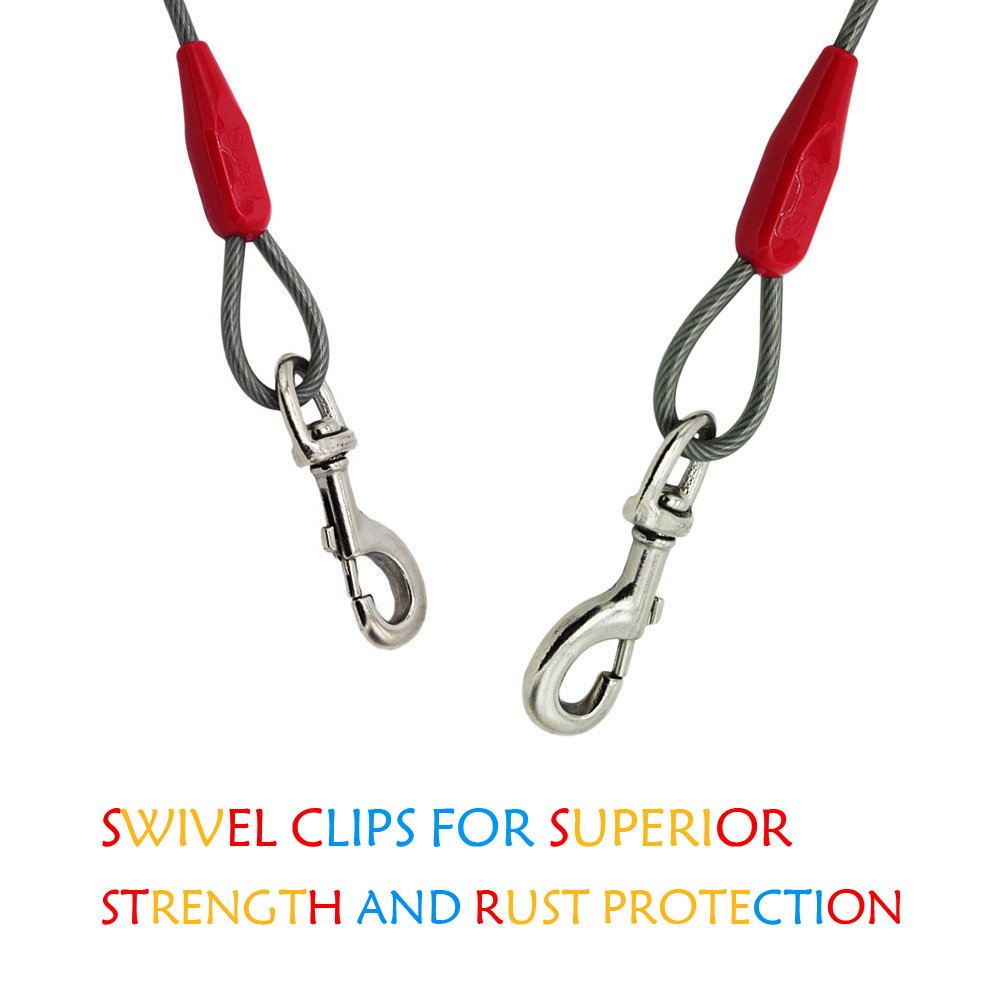 Petest vinyl cover protects the cable from rain while staying colorful