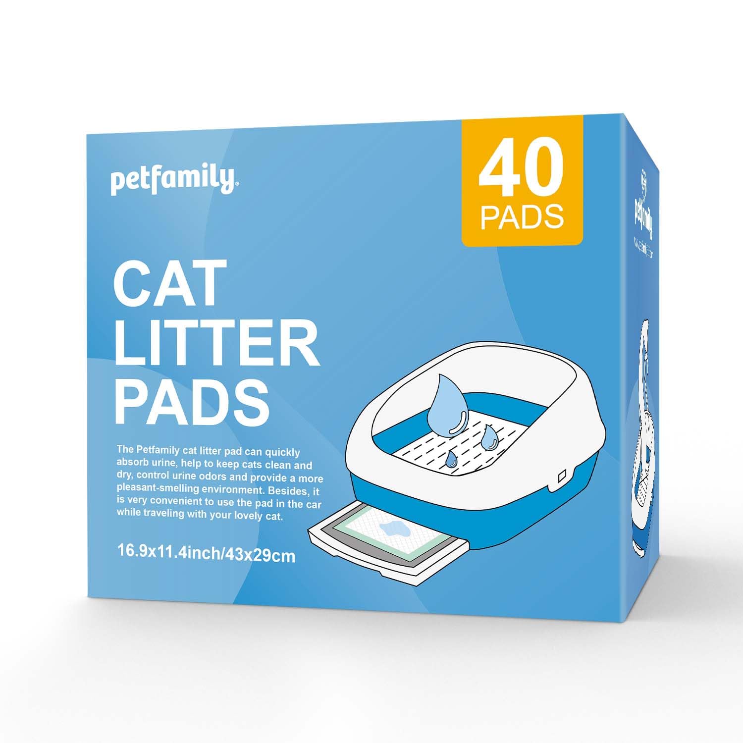 Petfamily Breeze-system compatible refill pad fits the tray.