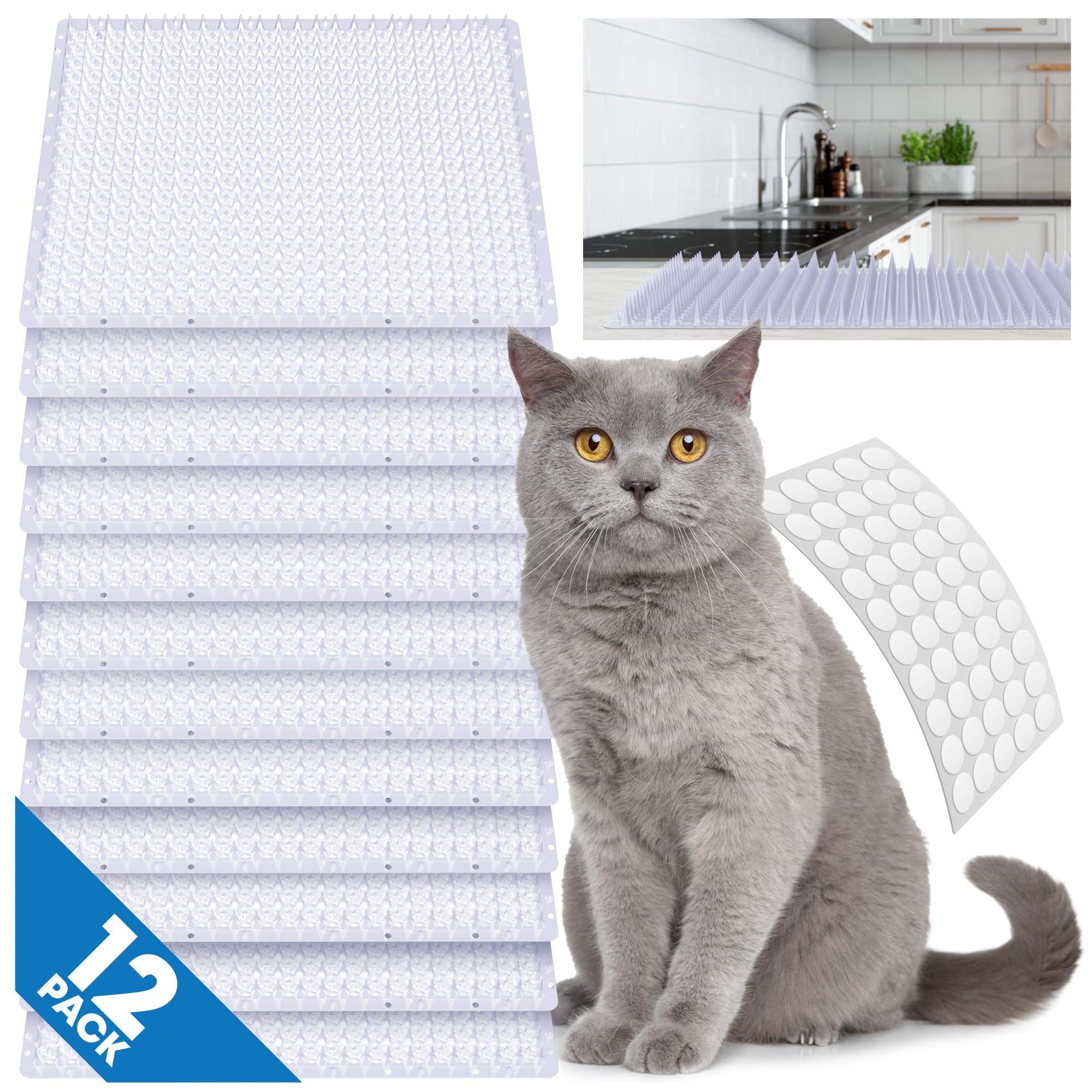 Petfolio cat deterrent mat outdoor setup deters cats from plants