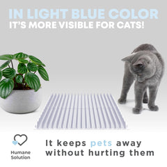 Petfolio cat deterrent mat placed on furniture to protect surfaces