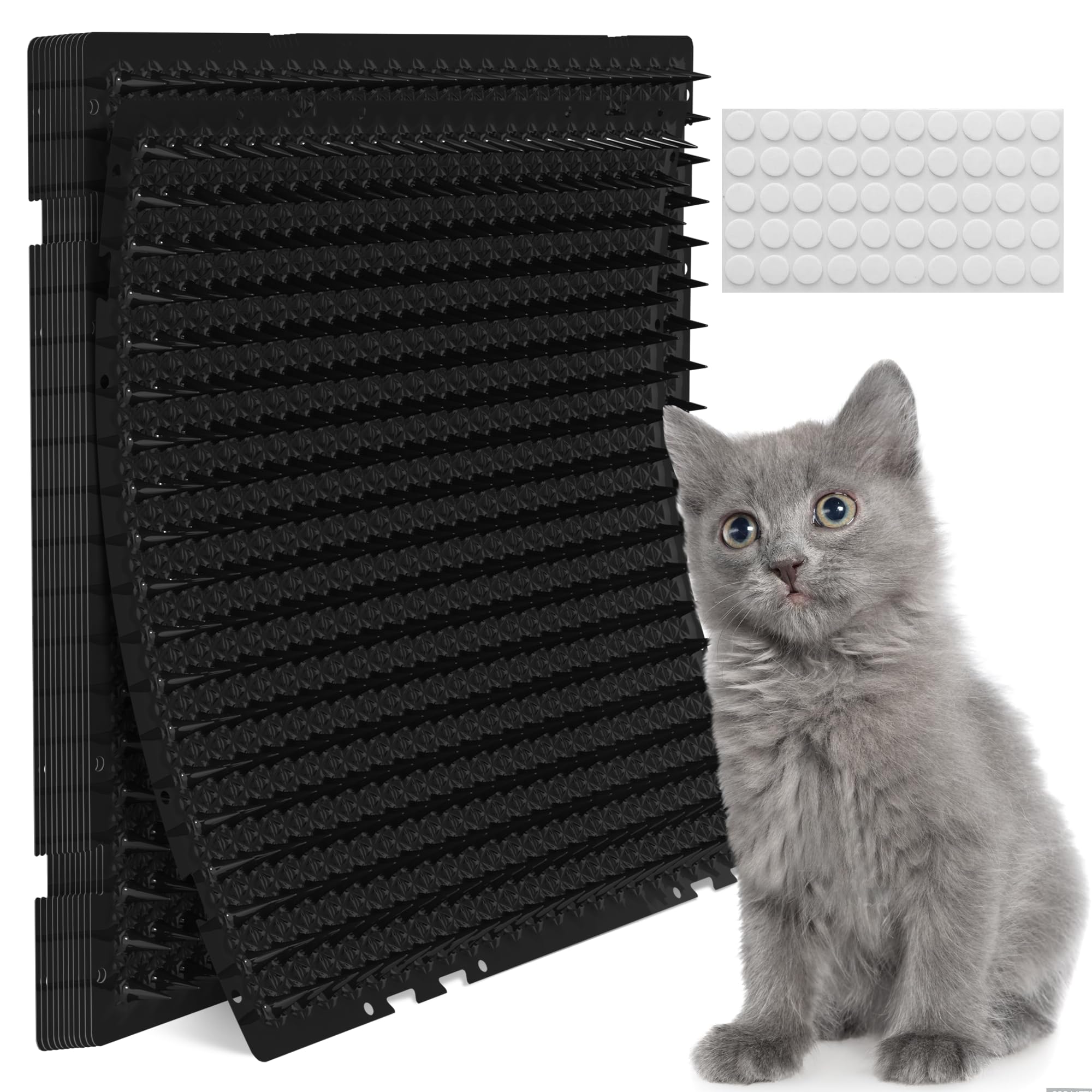 Petfolio cat spike mat 16x13 panel view demonstrates a visible deterrent for indoor spaces.