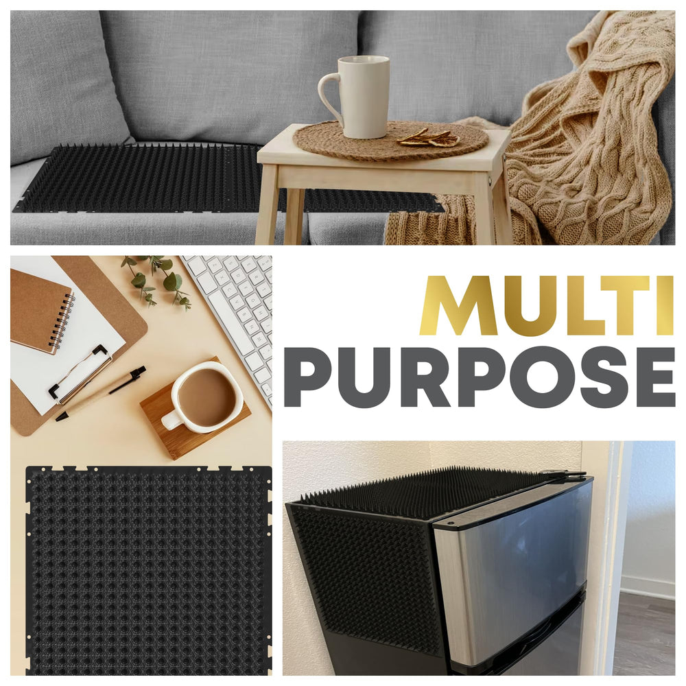 Petfolio cat spike mat stickers and fixation enable quick installation.