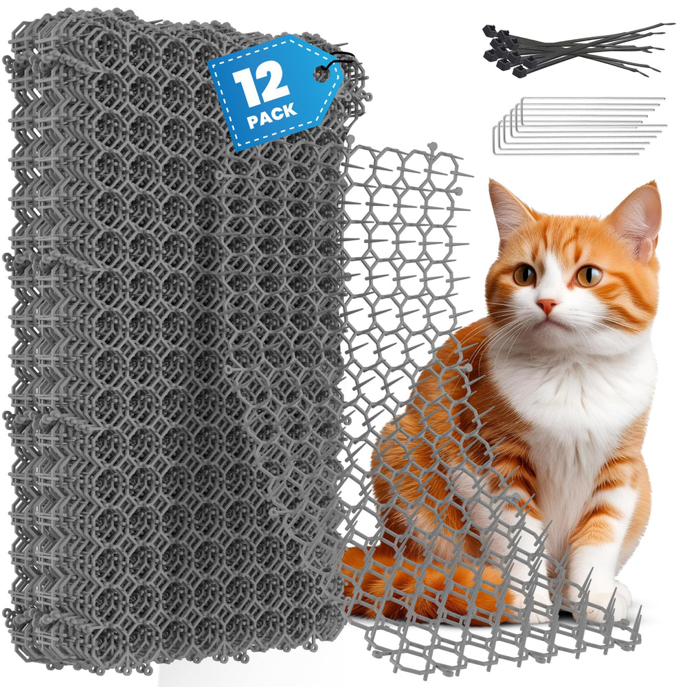 Petfolio scat mat 16x8 on kitchen counter deters cats safely.