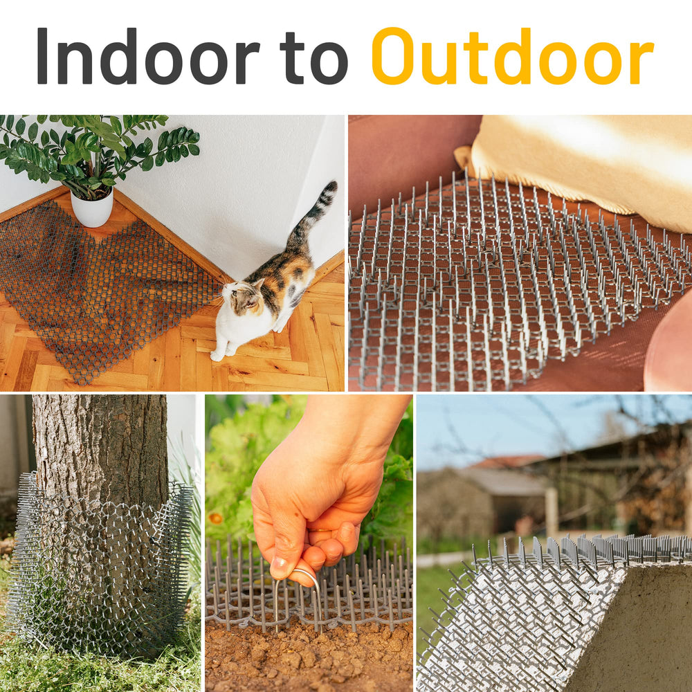 Petfolio scat mat can be cut to fit pots and edges