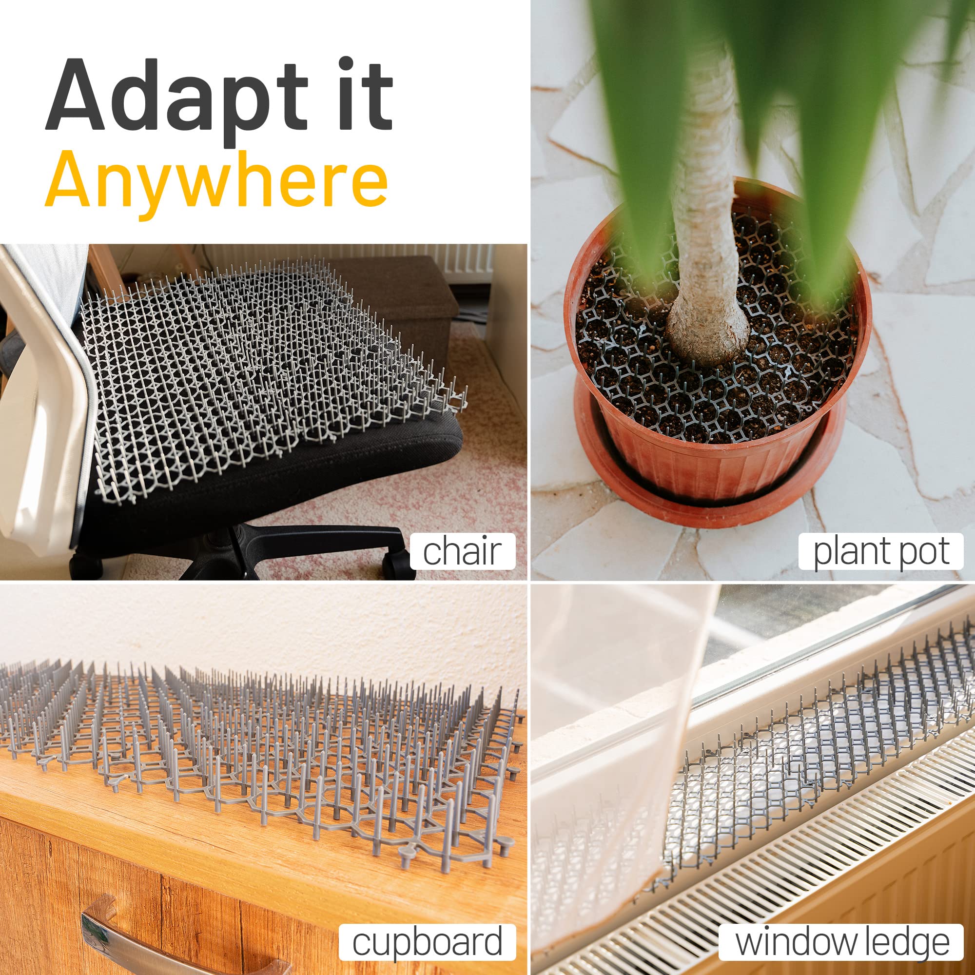 Petfolio scat mat includes staples for secure placement