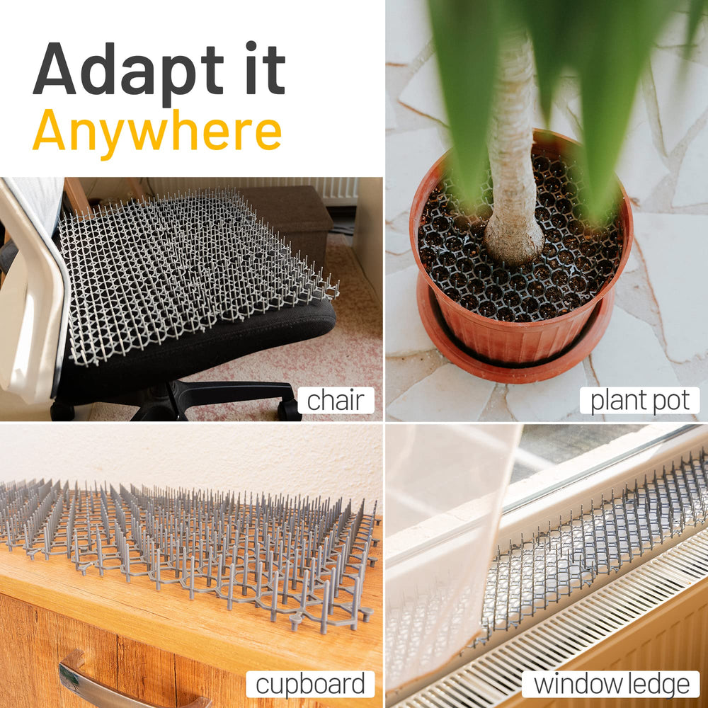 Petfolio scat mat includes staples for secure placement