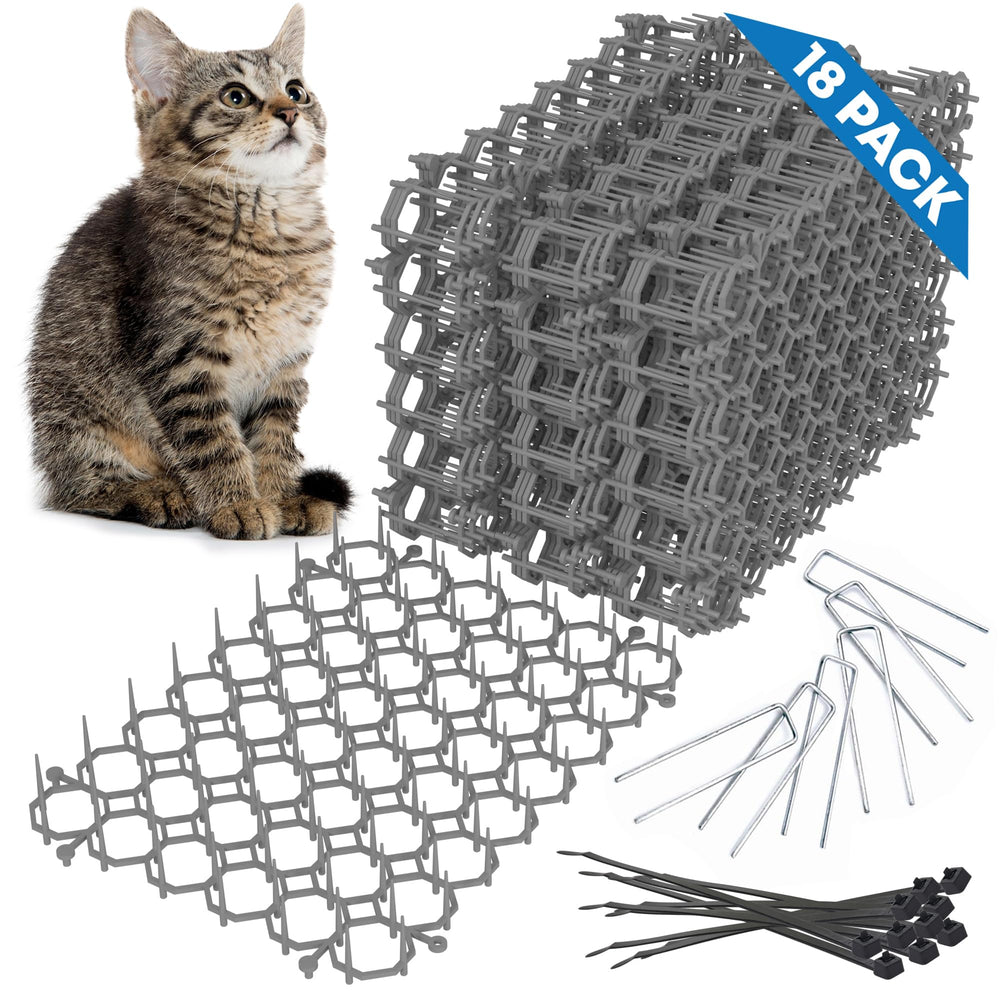 Petfolio scat mat spikes 8x6 inch protects indoor plants from cats