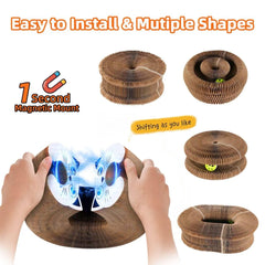 PetFun Twisty Paws dual-sided cardboard surface extends scratching life