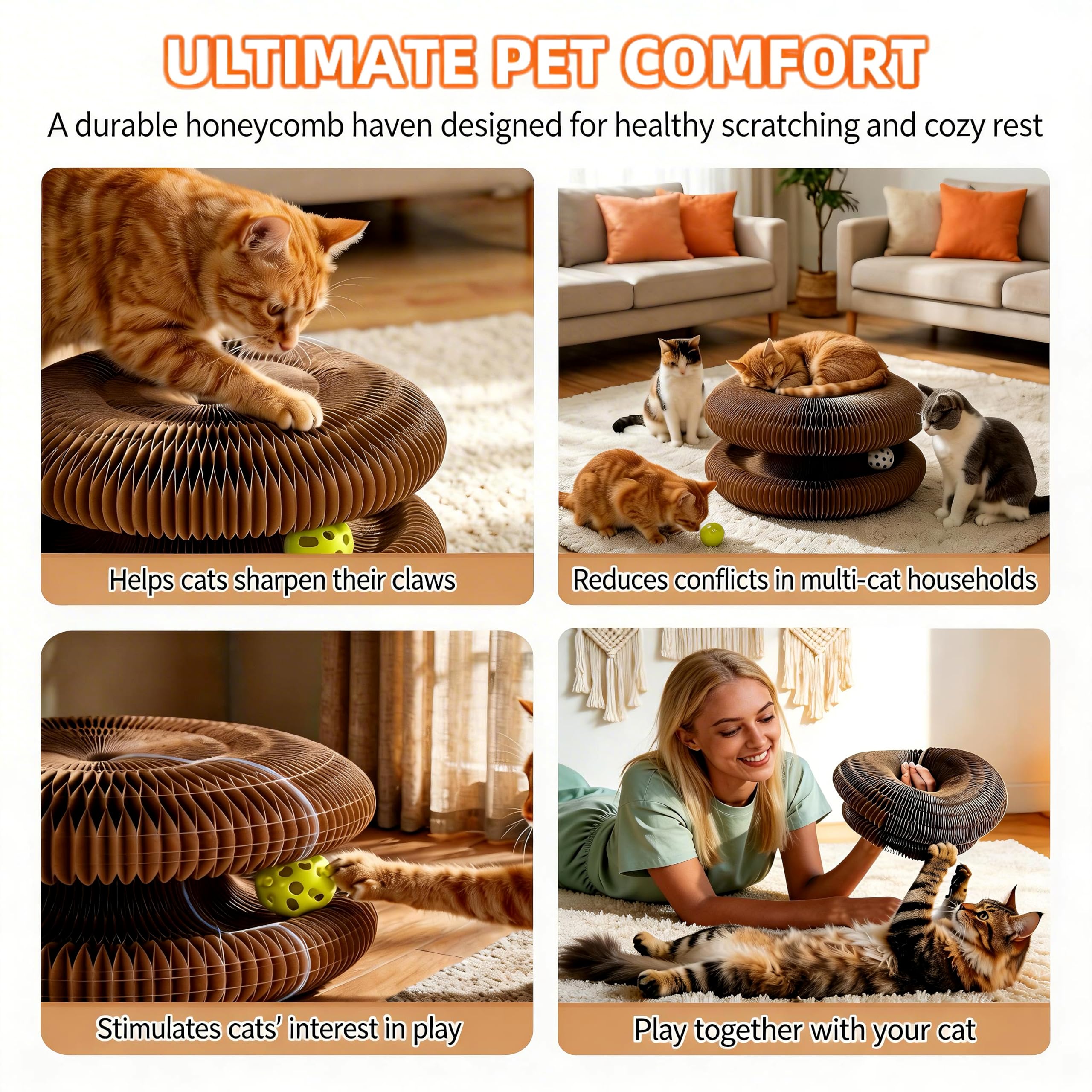 PetFun Twisty Paws rolling-ball track offers gentle jingling during play