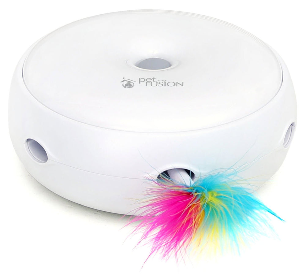PetFusion Ambush toy with LED lighting draws cats to the action.
