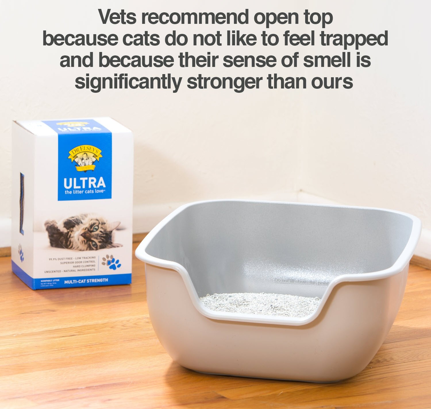 PetFusion BetterBox non-stick coating simplifies cleaning and scooping.