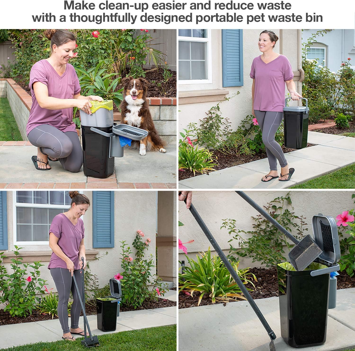 PetFusion UV-resistant coating protects the bin from outdoor weather