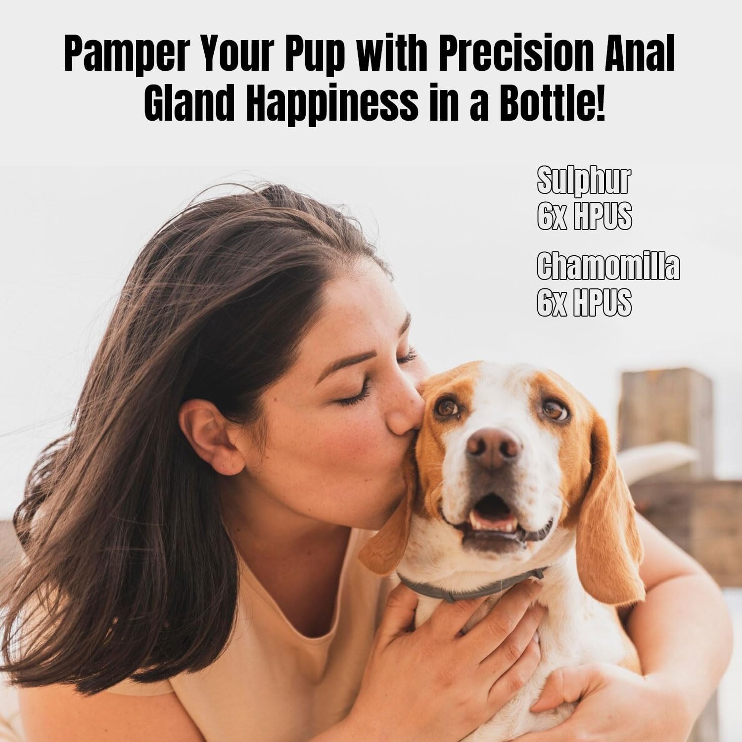 Petglow Sulphur 6x ingredient label highlights natural support.