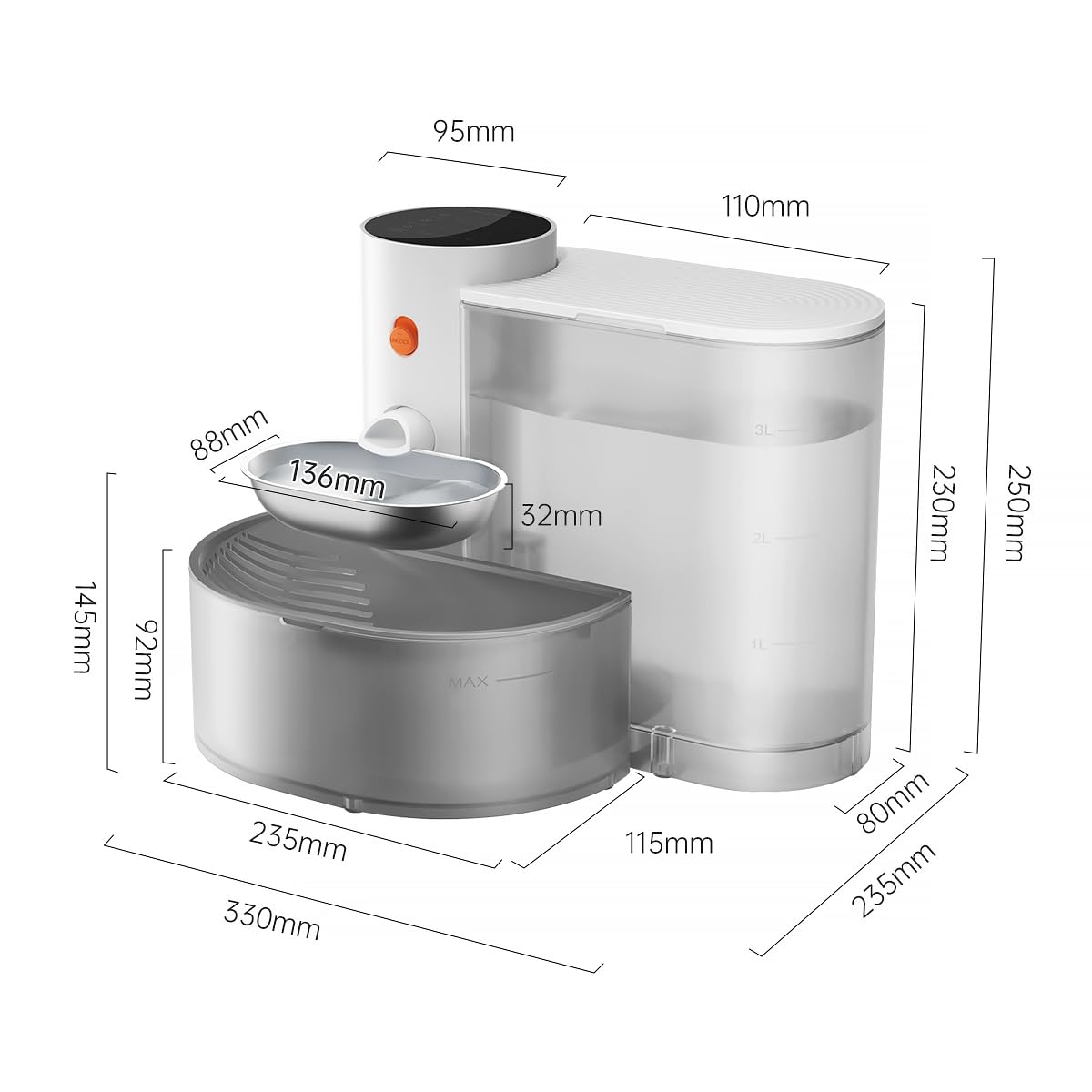 Easy lock-unlock design enables quick cleaning sessions