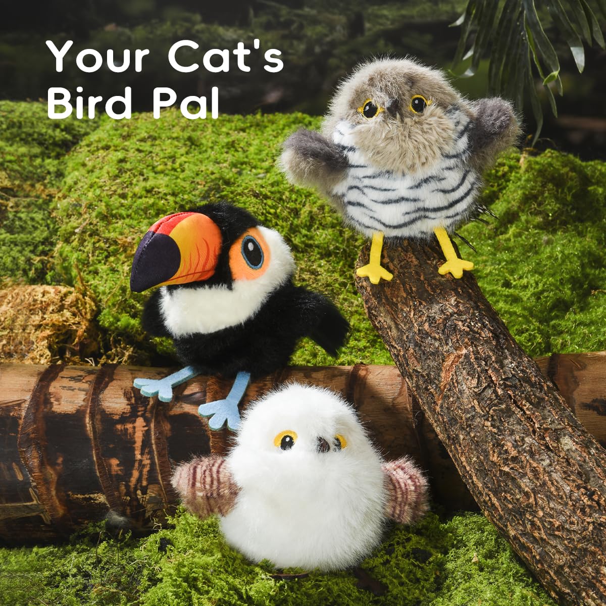 Petgravity Flapping Bird Toy on wand illustrates versatile cat interaction.