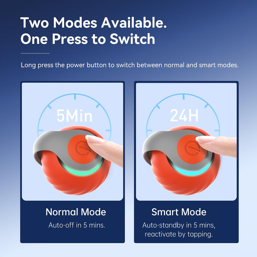 Petgravity Speedy Sprint Ball manual mode lets you guide the chase with a controller.