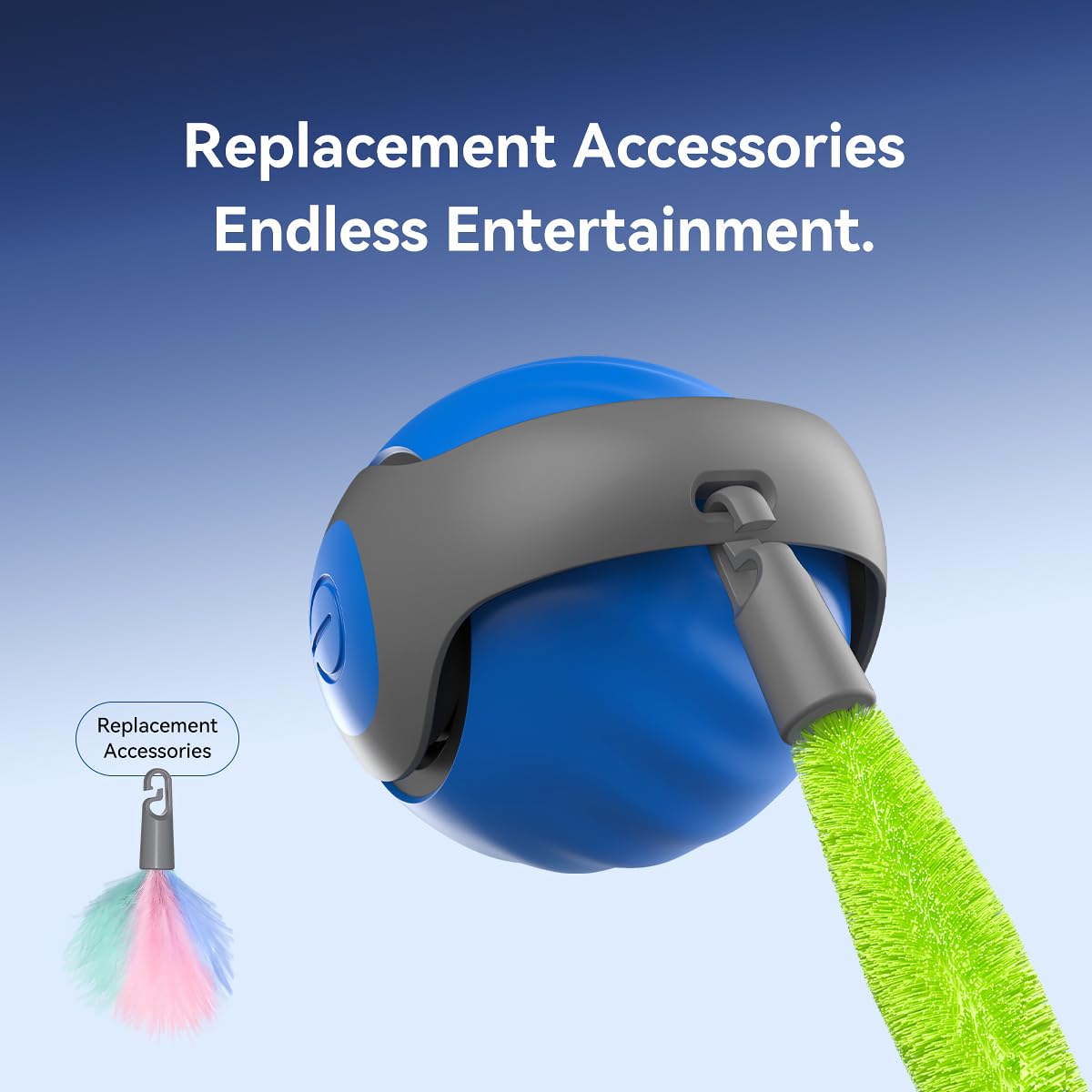 Petgravity Speedy Sprint Ball charges via Type-C, avoiding frequent battery changes.