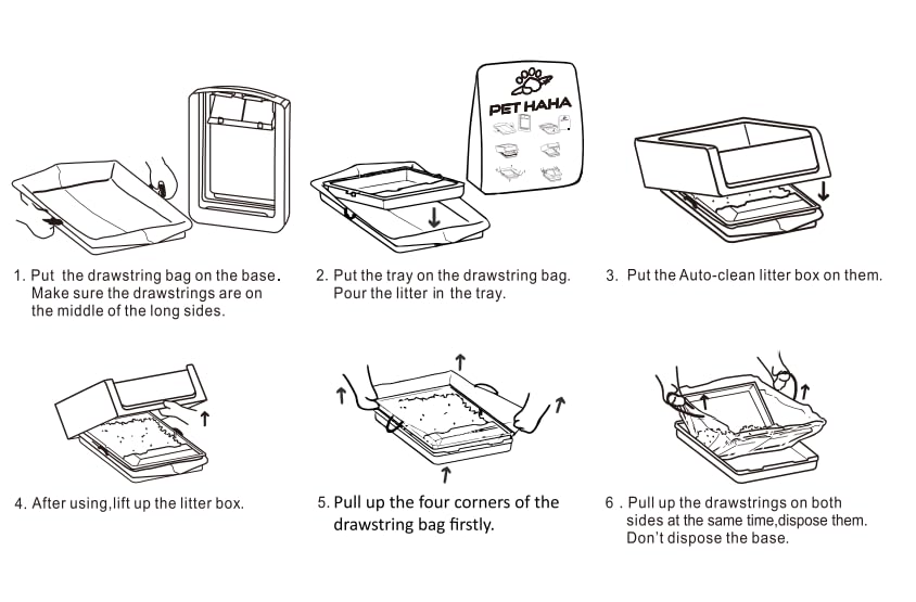 PET HAHA one-hand disposal makes cleanup quick and easy