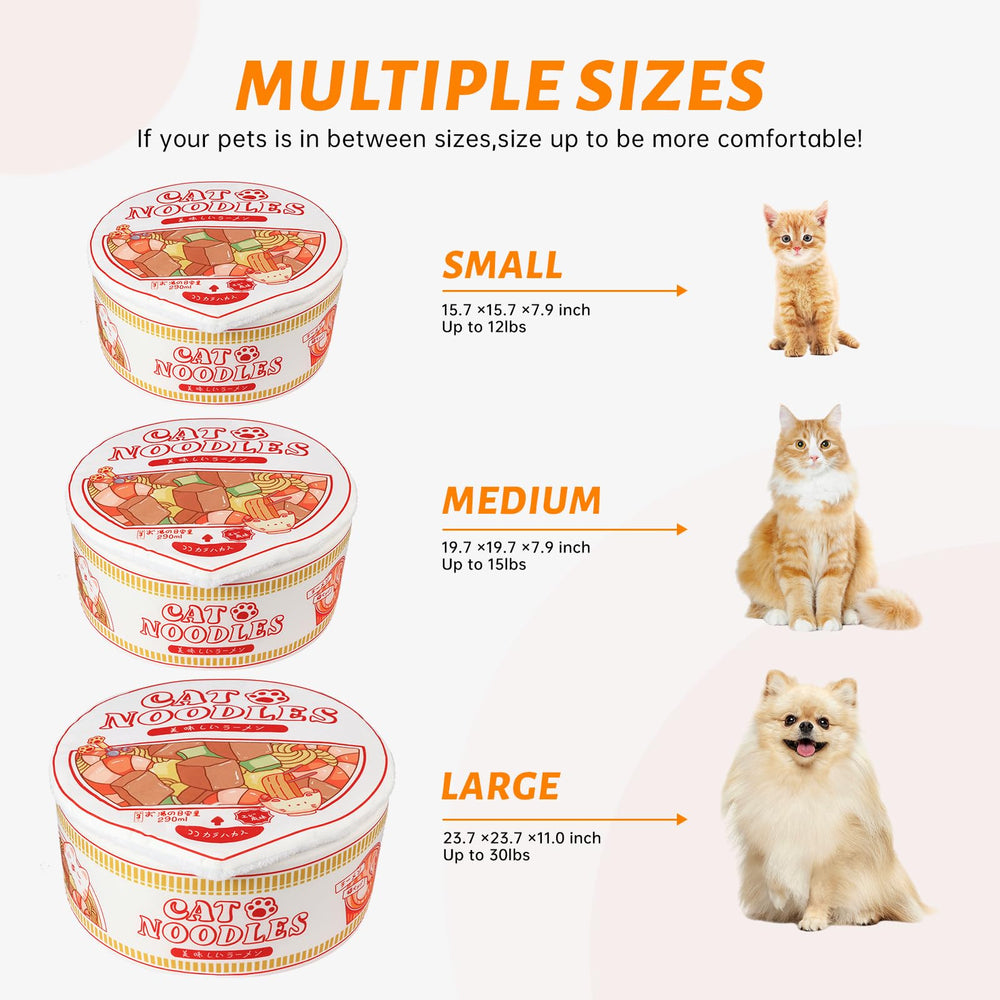 PetHappiness Ramen Noodle Bed nesting design supports curling and naps