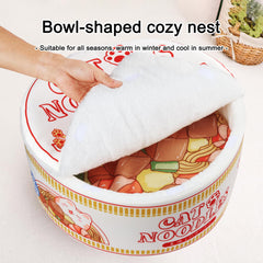 PetHappiness Ramen Noodle Bed with non slip bottom on the floor