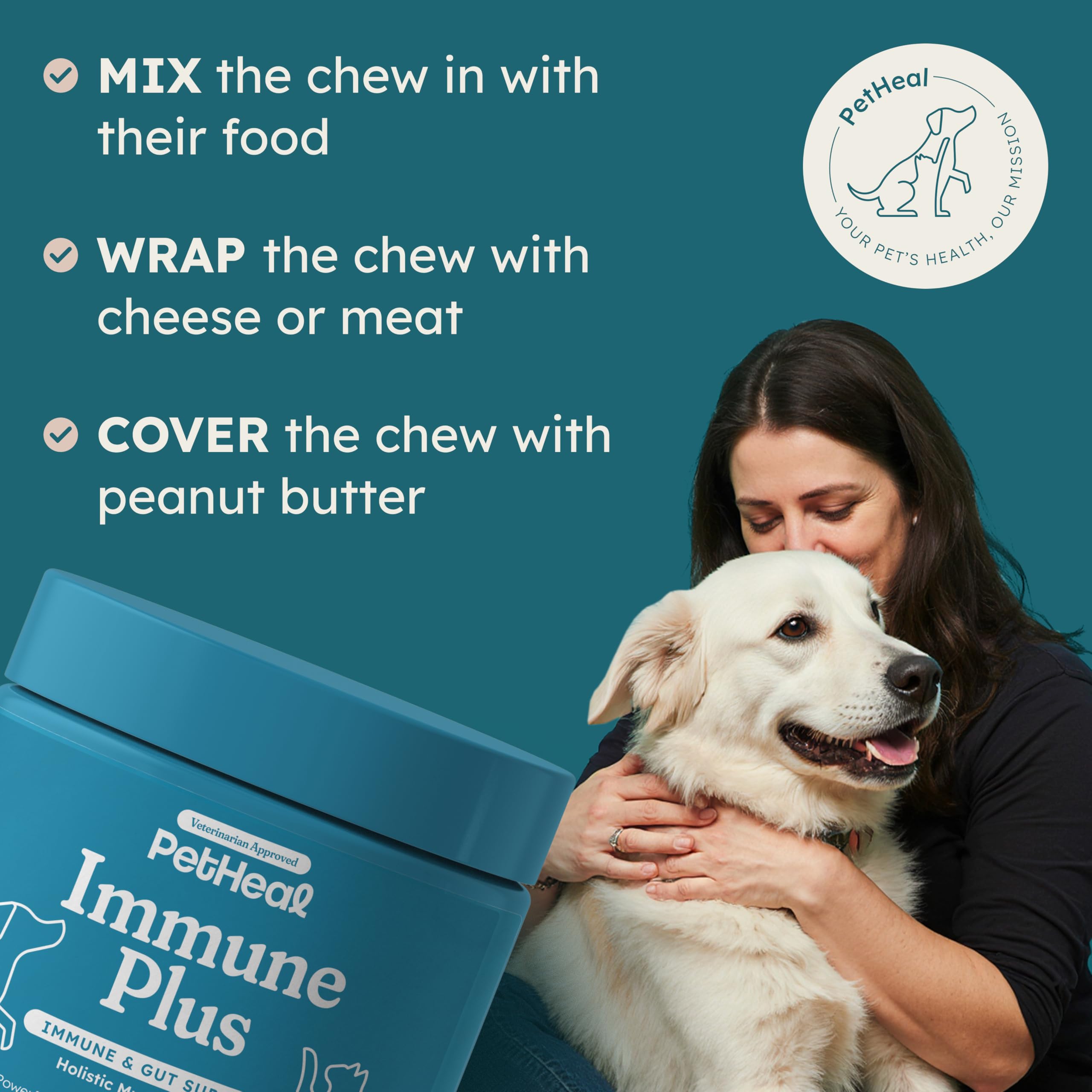 PetHeal Immune Plus ginger root component represented for energy and wellness.