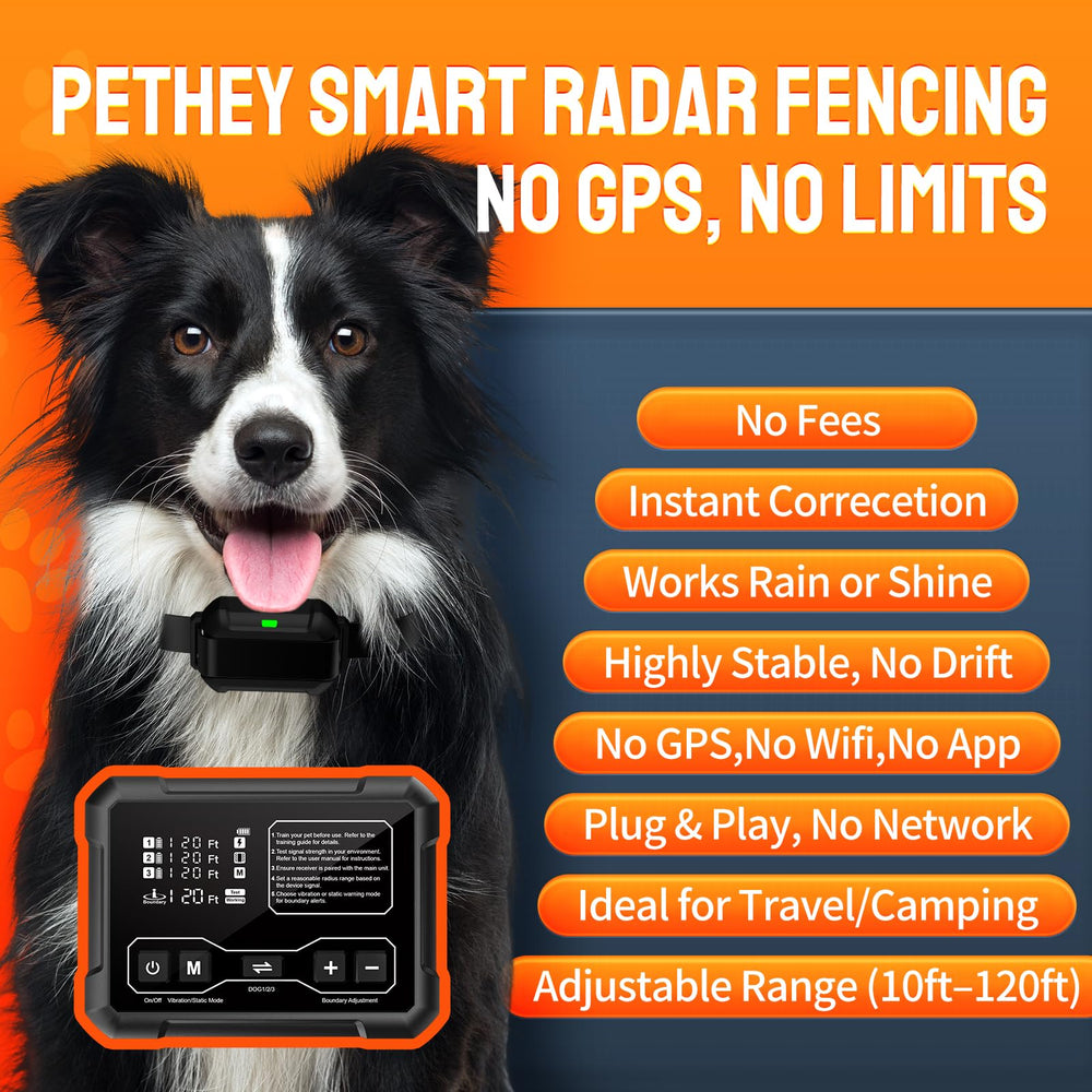 PETHEY F900 indoor-outdoor boundary setup for flexible play areas.