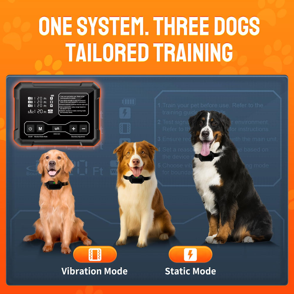 PETHEY F900 long-life 1000mAh battery keeps dog fence running longer.