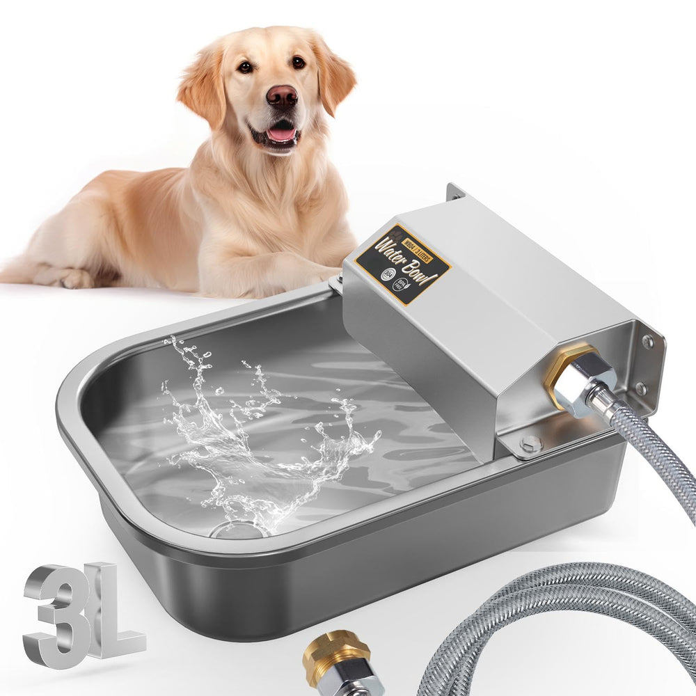 PETHIND automatic water dispenser for dogs with 3L capacity, keeping pets hydrated outdoors.