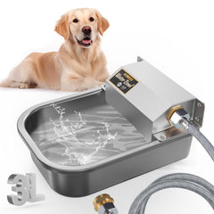 PETHIND automatic water dispenser for dogs with 3L capacity, keeping pets hydrated outdoors.