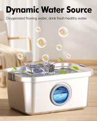 PETHIND stainless steel construction resists staining and is dishwasher safe for hygiene.