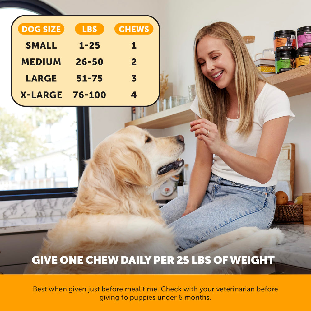 Pet Honesty dogs eating chews shows palatability for consistent use.