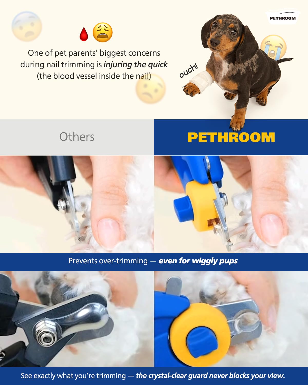 Premium packaging makes a gift-ready grooming tool for pet lovers.