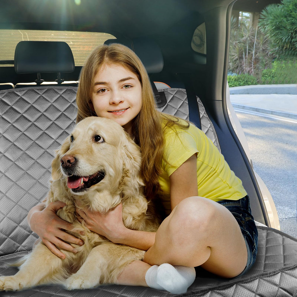 PETICON bench seat cover captures hair and dirt on surface for simple cleaning.