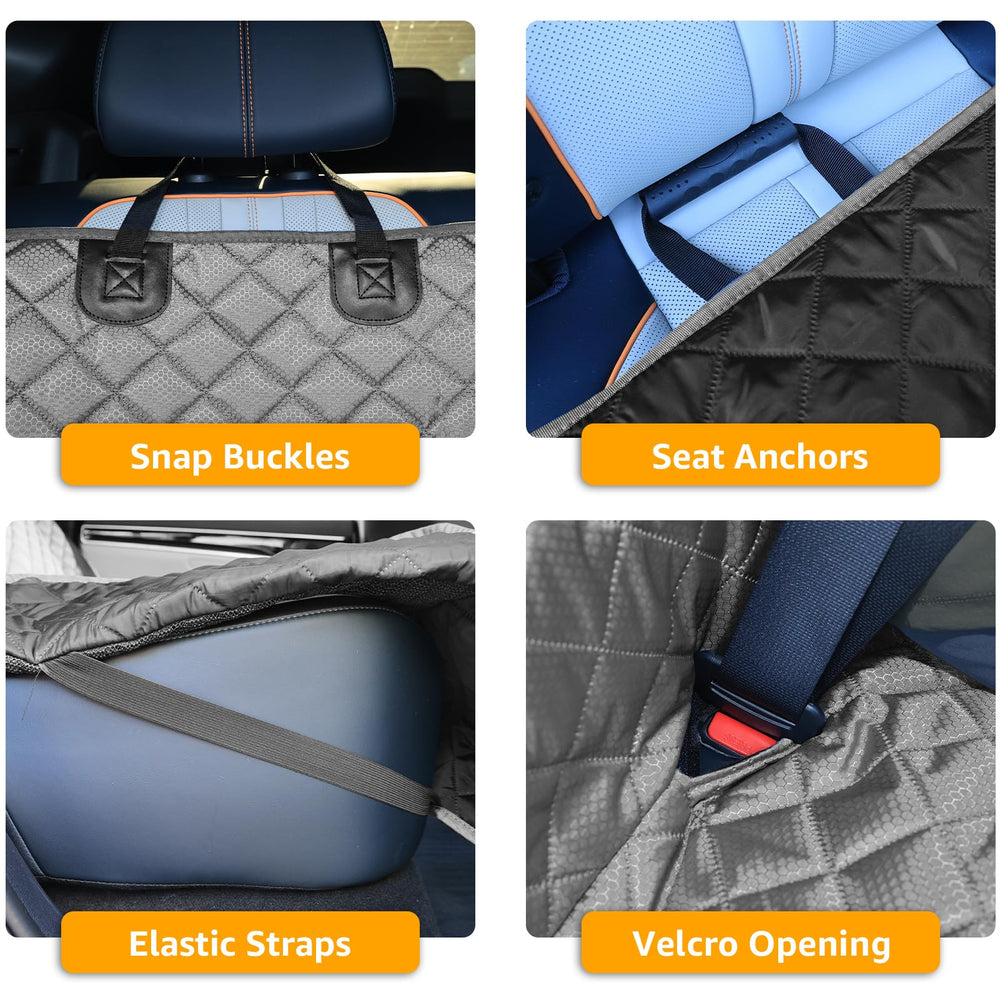 PETICON bench seat cover is washable for quick cleanup after adventures.