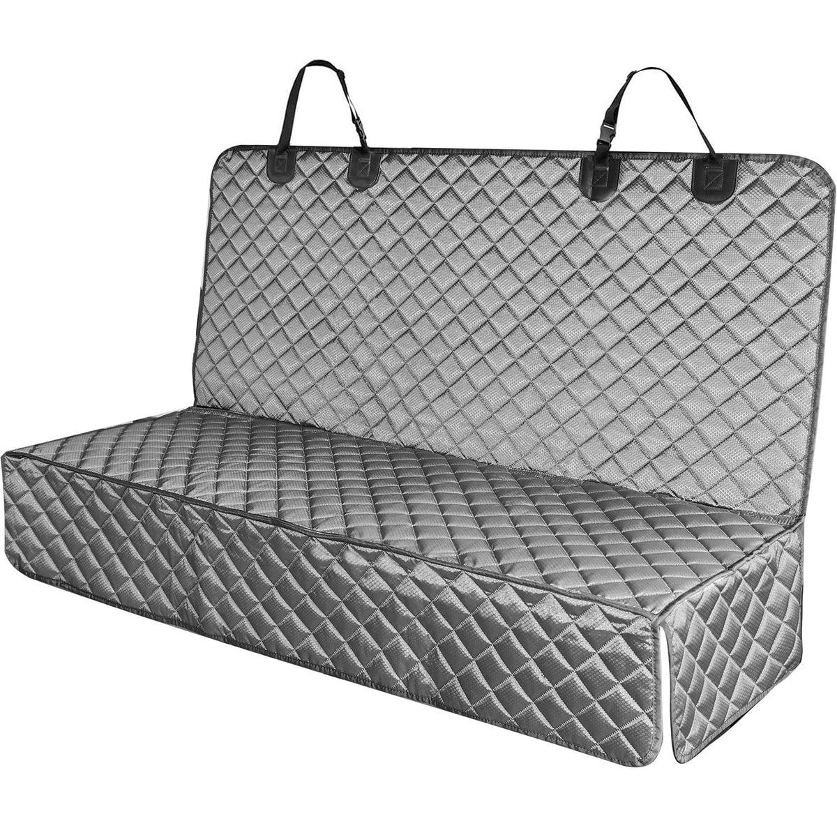 PETICON waterproof bench seat cover protects car seats from spills and fur.