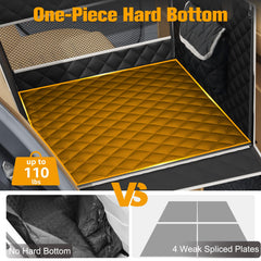 PETICON dog car seat with egg crate foam for comfort on long trips