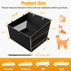 PETICON dog car seat safety leash keeps dogs in place