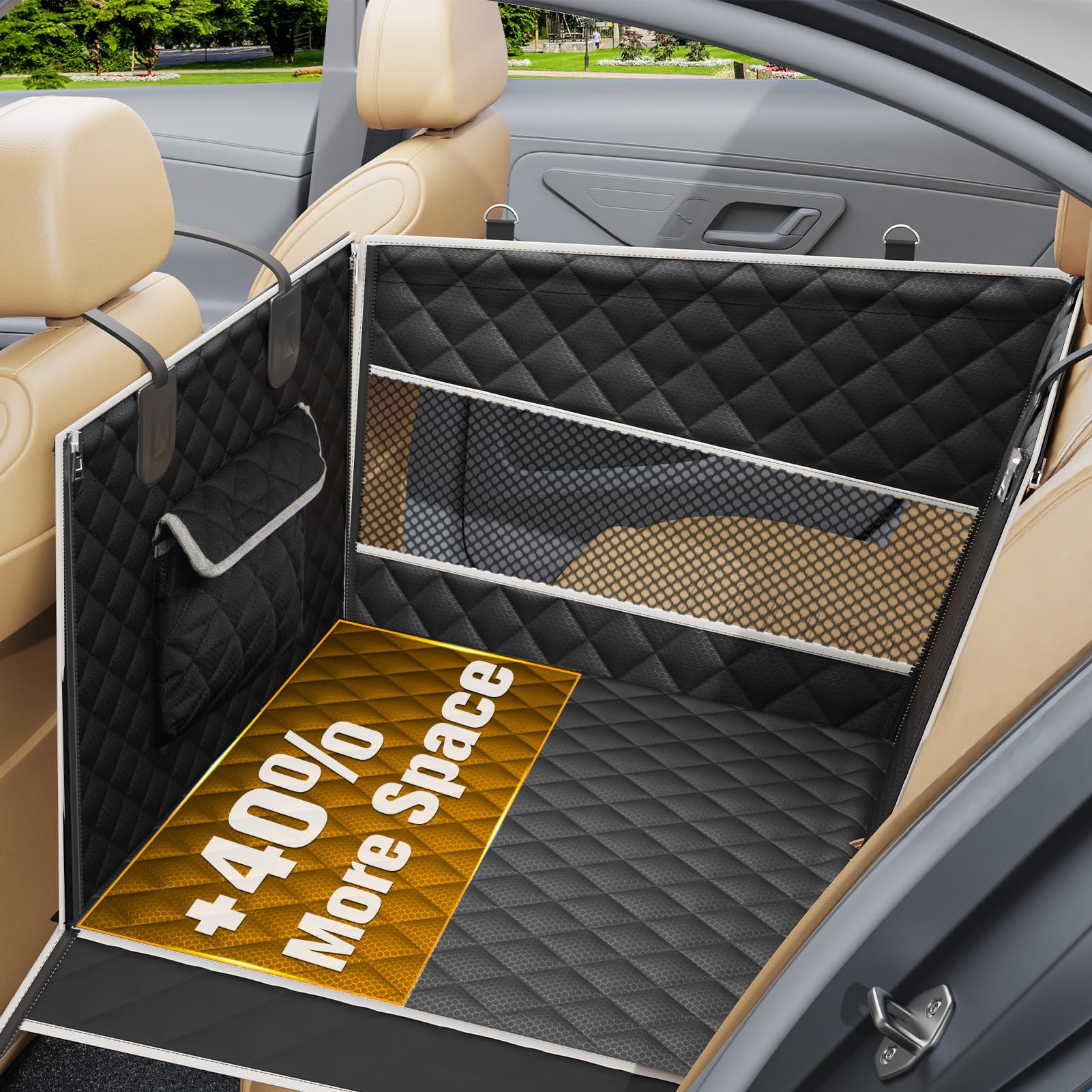 PETICON dog car seat waterproof oxford fabric protects interiors