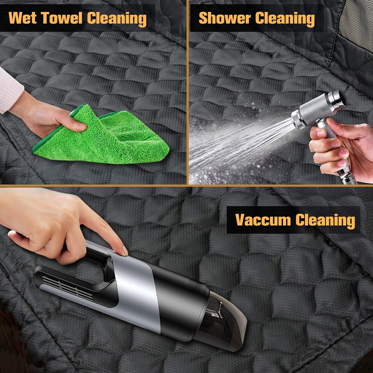 PETICON easy to clean dog seat cover wipe or vacuum in seconds