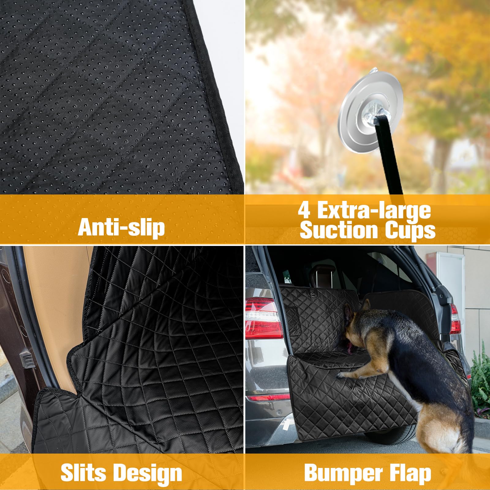 PETICON Easy install with suction cups and Velcro straps for secure setup