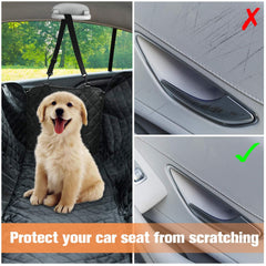 PETICON easy install dog seat cover with buckles for quick setup