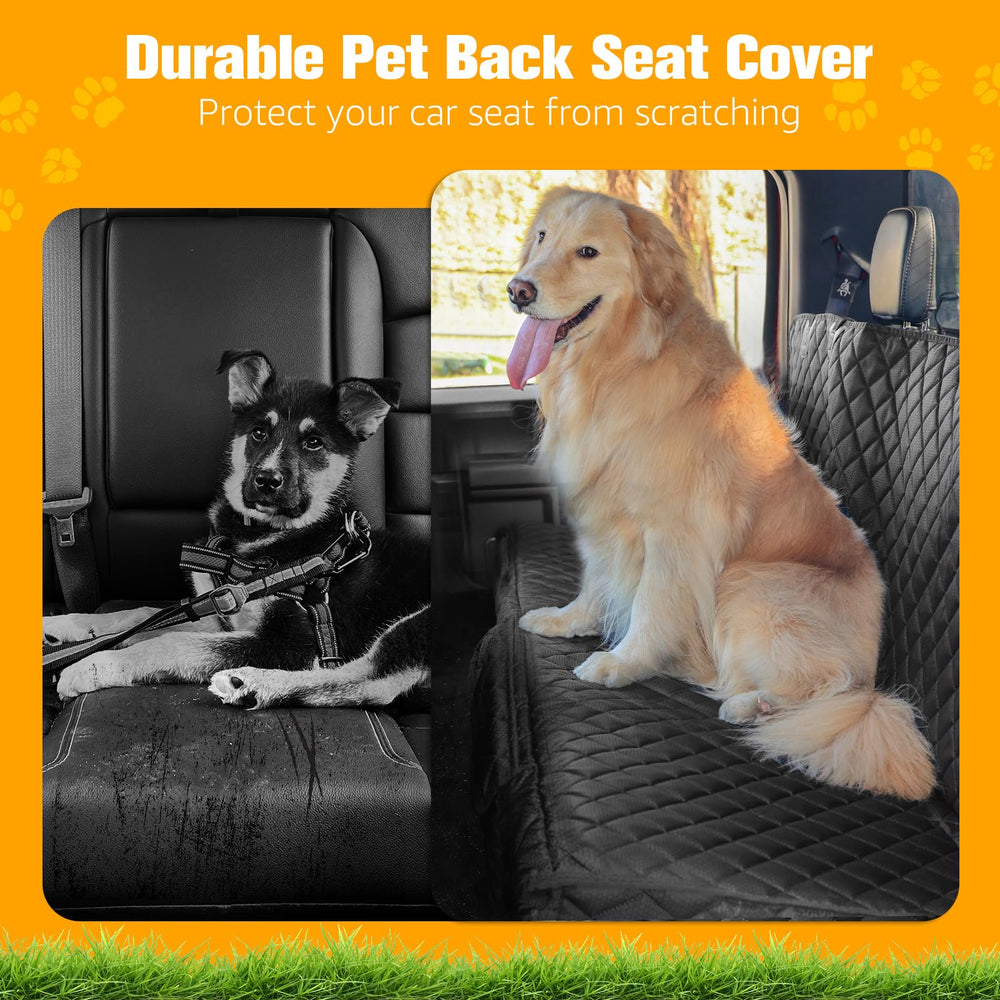 PETICON easy-install dog seat cover secures in seconds.
